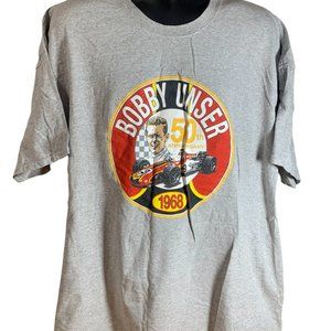 Bobby Unser 50th Anniversary 1968-2018 Men's T Shirt Size 3XL Gildan